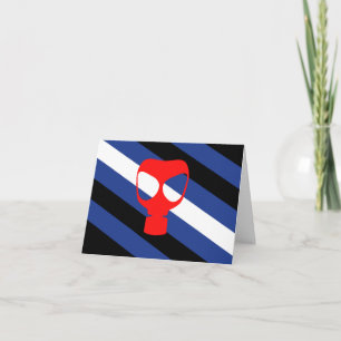 Carte De Remerciements Drapeau de fierté de masque