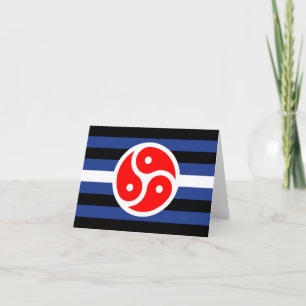 Carte De Remerciements Drapeau de fierté de pratique en cuir