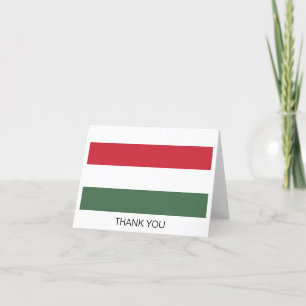 Carte De Remerciements Drapeau de la Hongrie