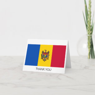 Carte De Remerciements Drapeau de la Moldavie
