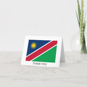 Carte De Remerciements Drapeau de la Namibie