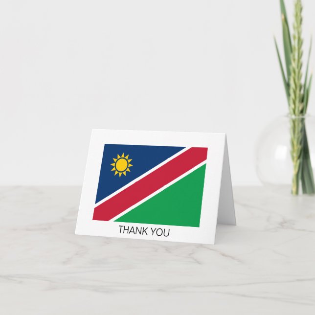 Carte De Remerciements Drapeau de la Namibie (Devant)