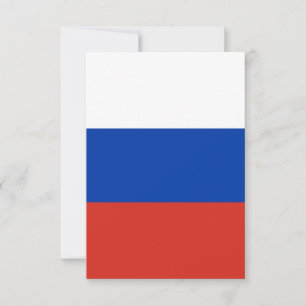 Carte De Remerciements Drapeau de la Russie