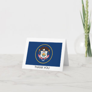 Carte De Remerciements Drapeau de l'État de l'Utah