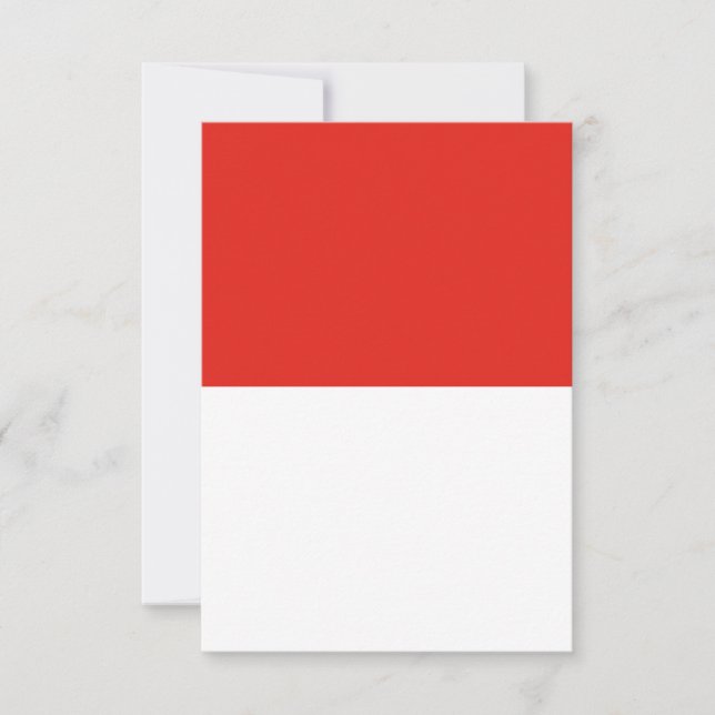Carte De Remerciements Drapeau de l'Indonésie (Devant)