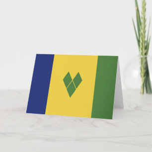 Carte De Remerciements Drapeau de Saint-Vincent-et-les Grenadines