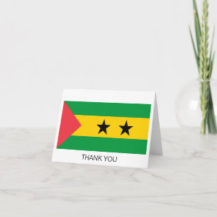 Carte De Remerciements Drapeau de Sao Tomé-et-Principe