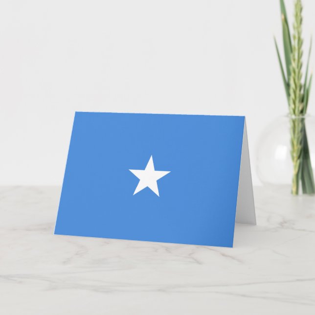 Carte De Remerciements Drapeau de Somalie (Devant)