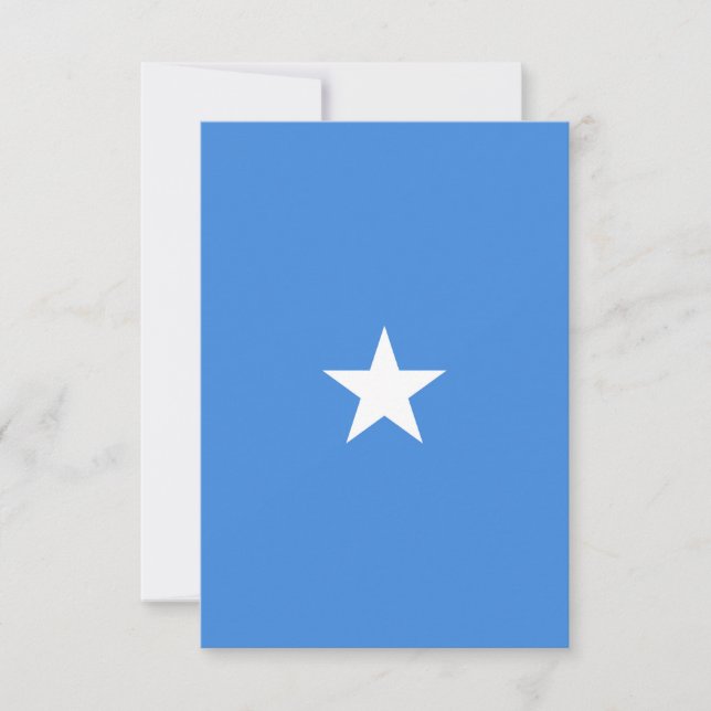 Carte De Remerciements Drapeau de Somalie (Devant)