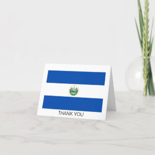 Carte De Remerciements Drapeau d'El Salvador