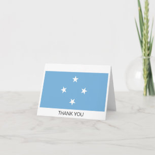 Carte De Remerciements Drapeau des États fédérés de Micronésie