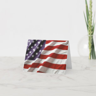 Carte De Remerciements Drapeau des États-Unis