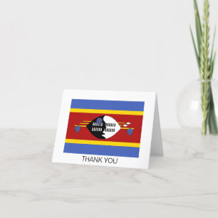 Carte De Remerciements Drapeau d'Eswatini