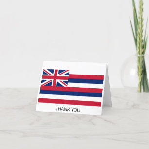 Carte De Remerciements Drapeau d'État d'Hawaii