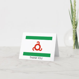 Carte De Remerciements Drapeau d'Ingushetia