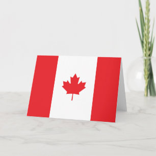 Carte De Remerciements Drapeau du Canada