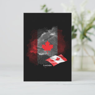 Carte De Remerciements Drapeau du Canada