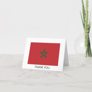 Carte De Remerciements Drapeau du Maroc