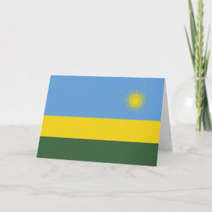 Carte De Remerciements Drapeau du Rwanda