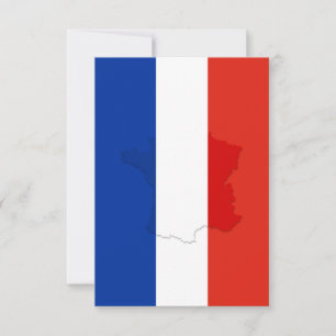 Carte De Remerciements drapeau français
