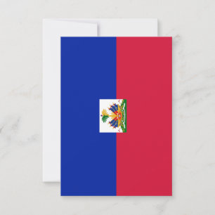 Carte De Remerciements Drapeau Haïti 