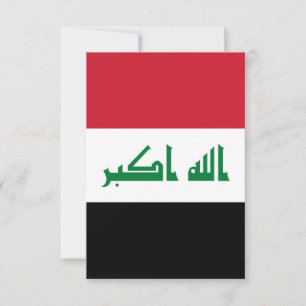Carte De Remerciements Drapeau irakien