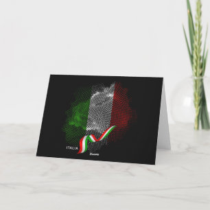 Carte De Remerciements Drapeau italien