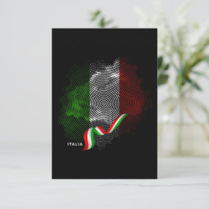 Carte De Remerciements Drapeau italien