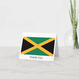 Carte De Remerciements Drapeau Jamaïque