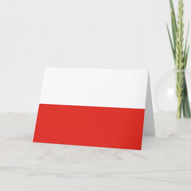Carte De Remerciements Drapeau polonais (Devant)