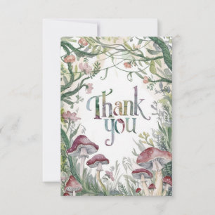 Carte De Remerciements Dreamy Boho Woods Woodland