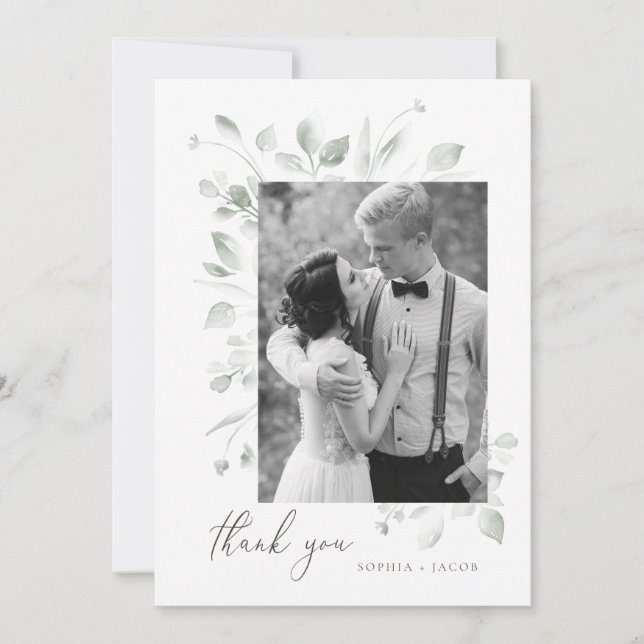 Carte De Remerciements Dreamy Foliage (Devant)