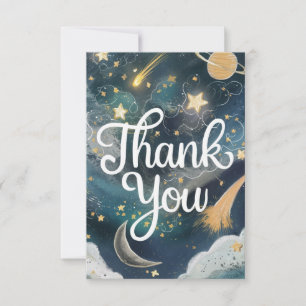 Carte De Remerciements Dreamy Pretty Stars Celestin