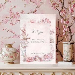 Carte De Remerciements Dreamy Under the Sea Baby shower