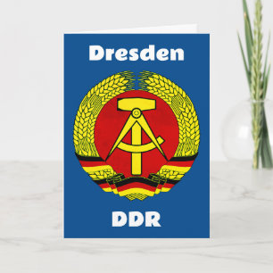 Carte De Remerciements Dresde, DDR, Dresde, Allemagne - Ossi Est