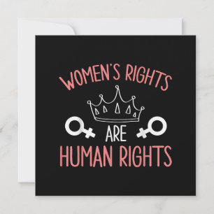 Carte De Remerciements Droits des femmes Les droits des femmes sont des d