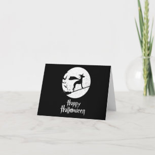 Carte De Remerciements Drôle Halloween Costume Sorcière Amoureux des chie