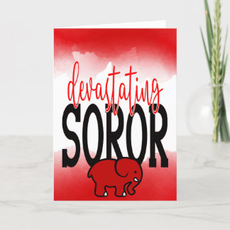 Carte De Remerciements DST Inspirée de la désolation de Soror Crimson et