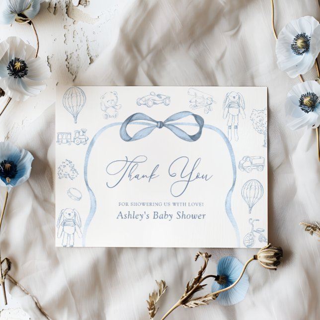 Carte de remerciements du Baby shower de la crèche (Créateur téléchargé)