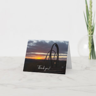 Carte de remerciements du coucher du soleil
