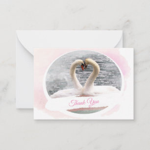 Carte de remerciements du lac Swan