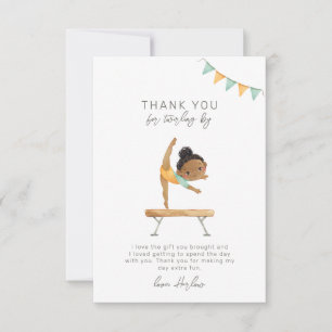 Carte de remerciements du parti Gymnastique