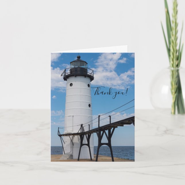 Carte de remerciements du phare Manistee (Devant)