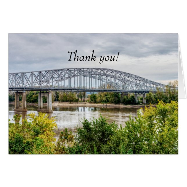 Carte de remerciements du pont de Jeff City (Devant Horizontal)