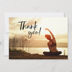Carte de remerciements du poste de Yoga