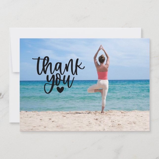 Carte de remerciements du poste de Yoga (Devant)