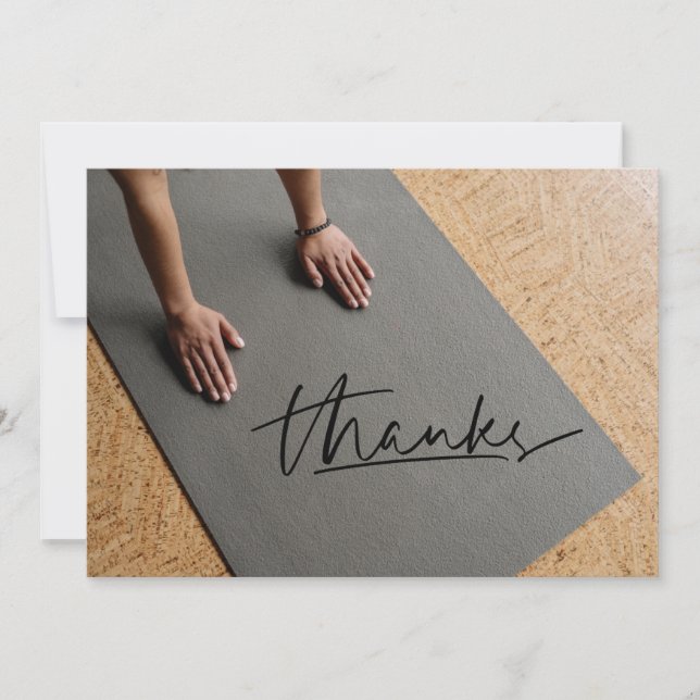 Carte de remerciements du poste de Yoga (Devant)