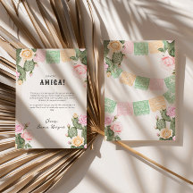 Carte de remerciements du week-end Fiesta Bachelor