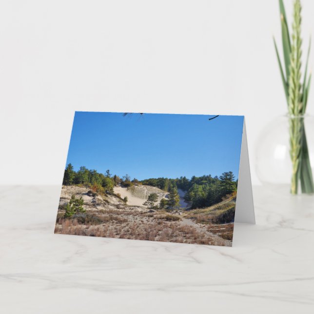 Carte De Remerciements Dune du lac Michigan (Devant)