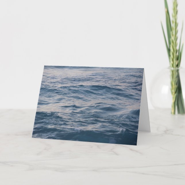 Carte De Remerciements Eau de mer de près  (Devant)